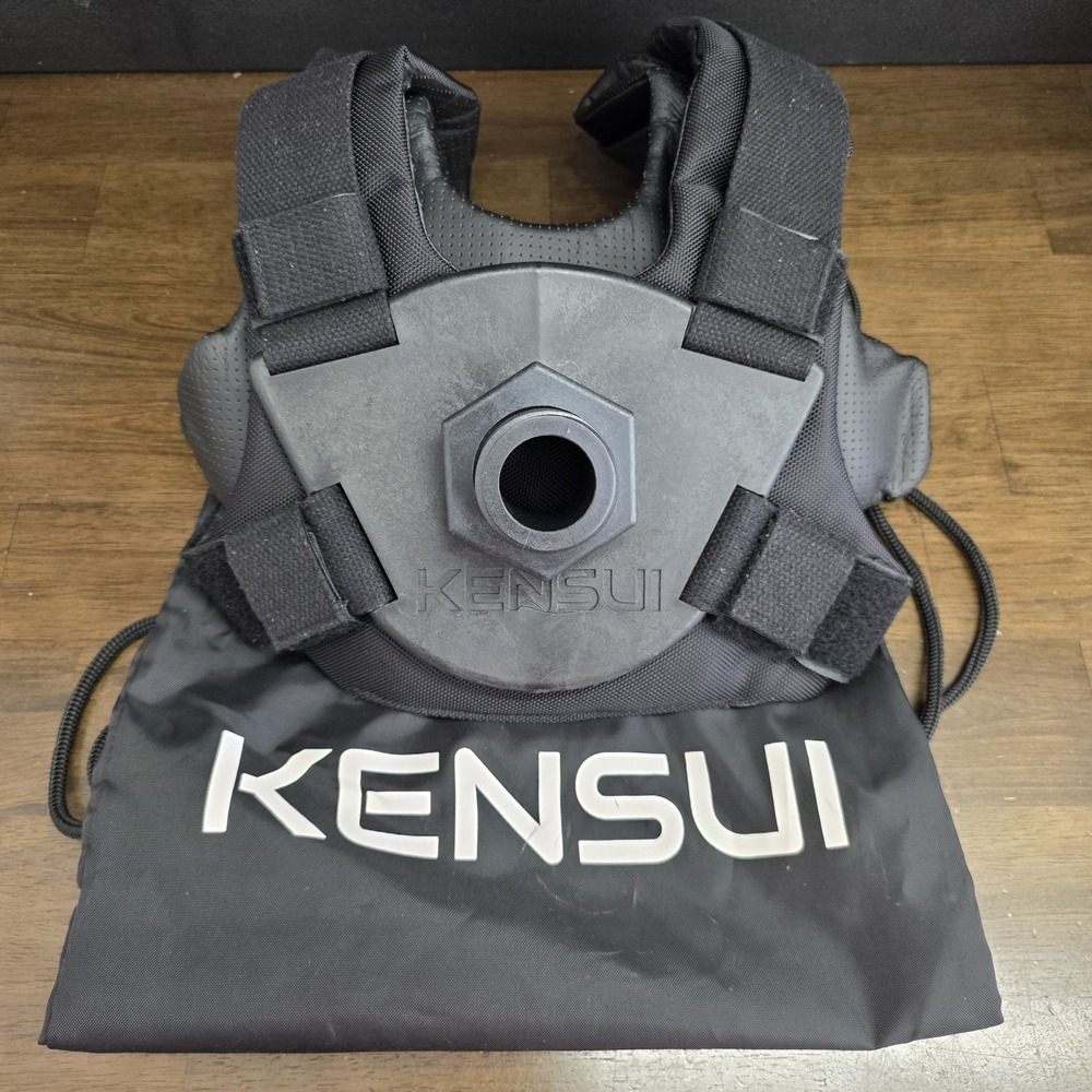 Kensui Ez-Vest Version 1 Weighted Vest Black Nylon One Size Plate Loaded